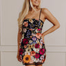 Stunning Views Embroidered Mini Dress In Black Image - 1