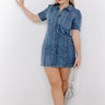 The Parleigh Denim Mini Dress Image - 1