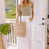 The Margie High Waist Pants In White Image - 1