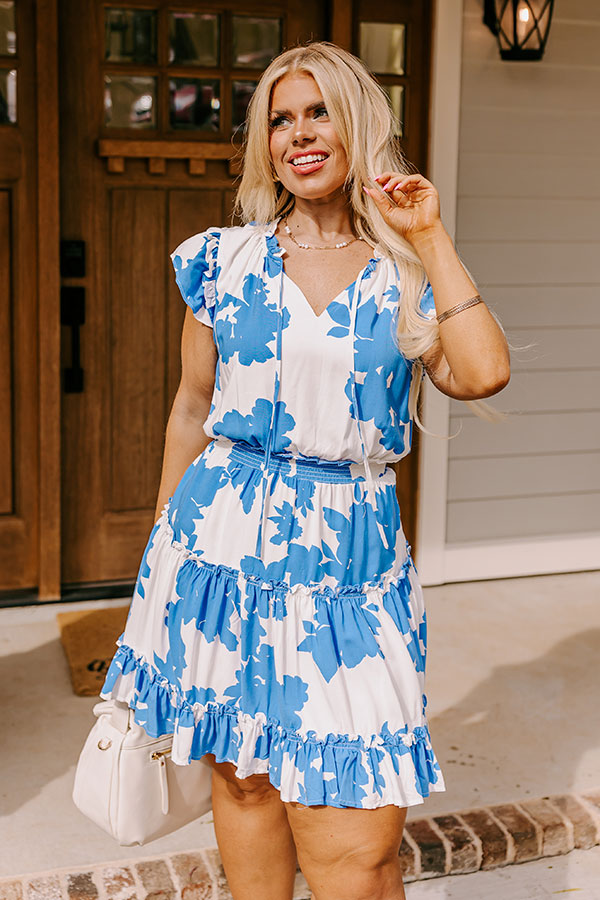 Parisian Promenade Dress in Blue Curves Image - 3
