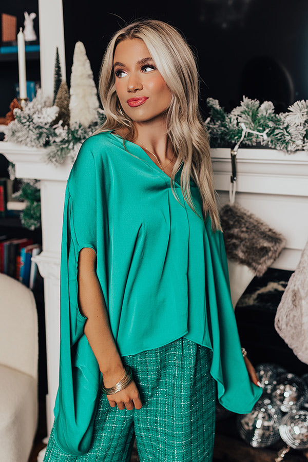 Blissful Beginnings Shift Top In Kelly Green Image - 4