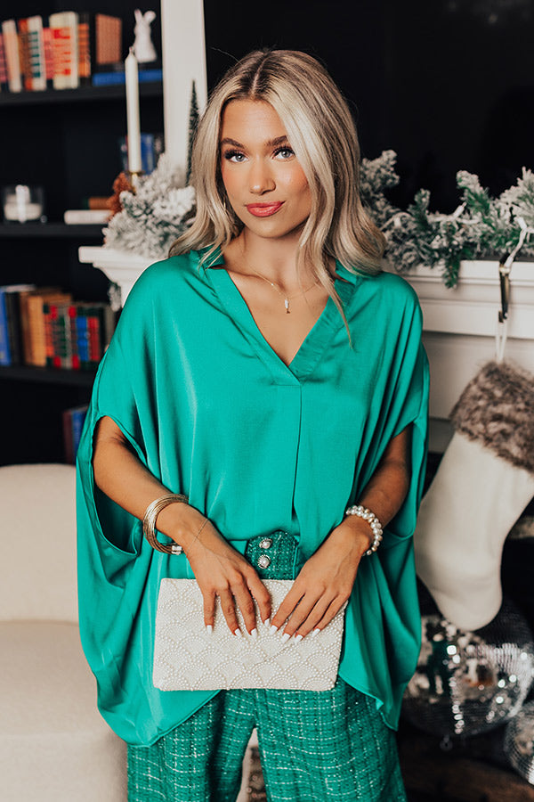 Blissful Beginnings Shift Top In Kelly Green Image - 5