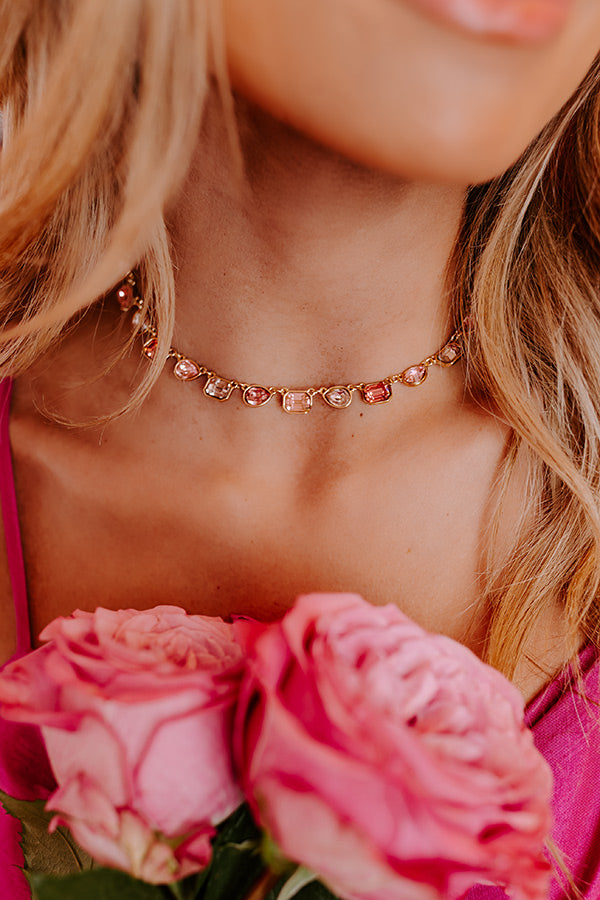 Perfectly Polished Necklace In Pink Image - 1