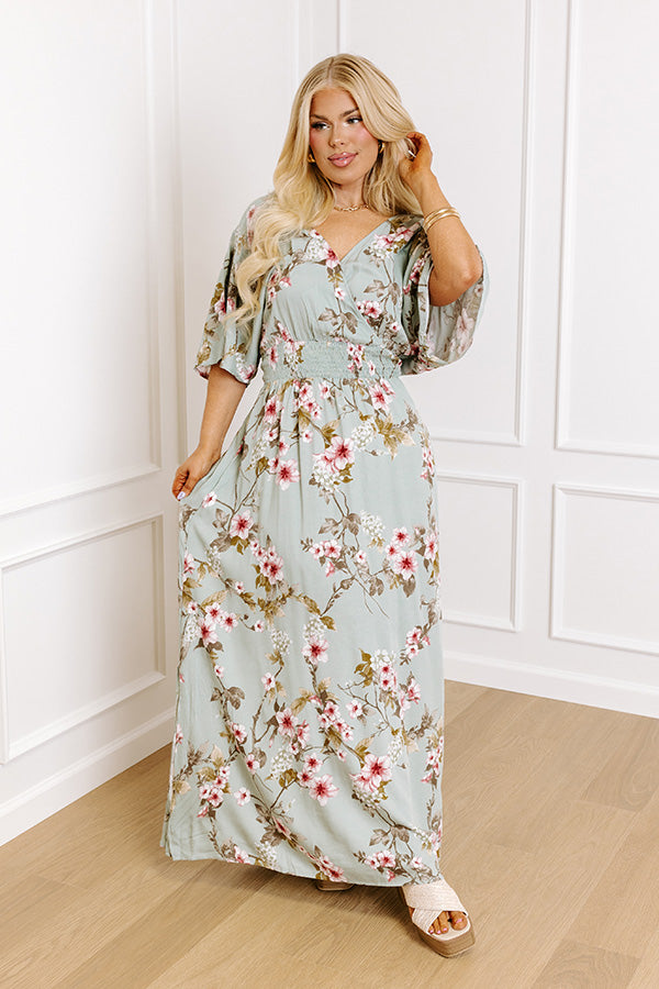 Phenomenal Story Floral Maxi Dress Curves Image - 2
