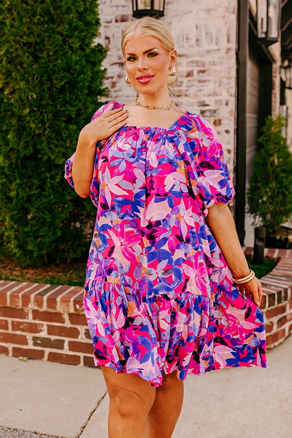 Sunny With A Chance Of Blooms Shift Dress Curves Image - 2