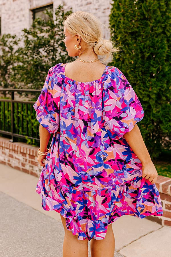 Sunny With A Chance Of Blooms Shift Dress Curves Image - 3