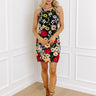Poised For Romance Embroidered Mini Dress In Black Image - 1