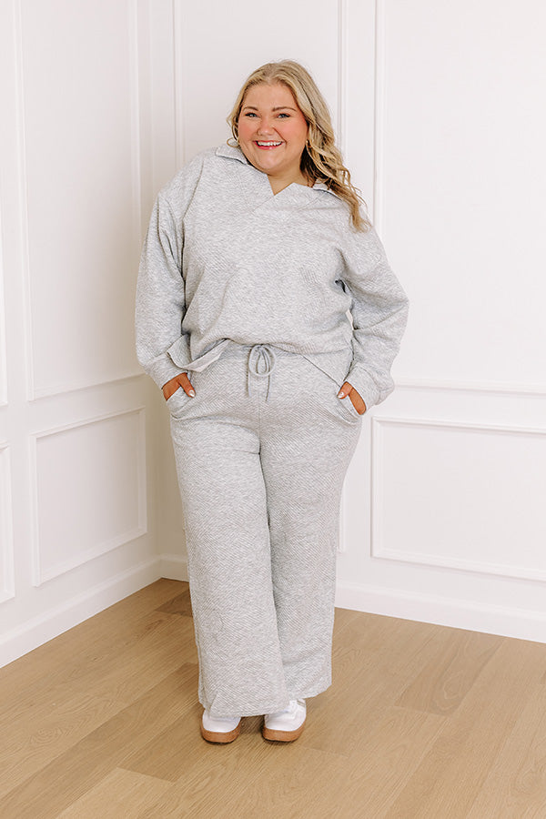Lattes First High Waist Trousers in Grey Curves Image - 1