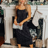 Flirty Frills Pleated Midi In Black Image - 1