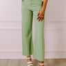 The Taron High Waist Wide Leg Pants in Pear Image - 1