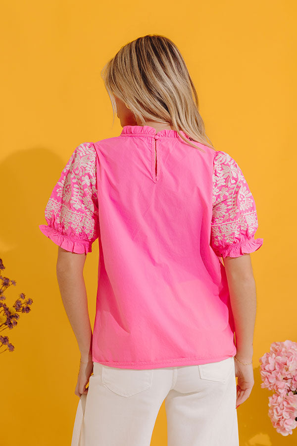 Obviously Lovely Embroidered Top Image - 3