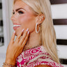 Humming Sweetly Hoop Earrings In Ivory Image - 1