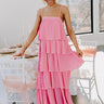 Dreamy Mood Pleated Midi In Pink Image - 1