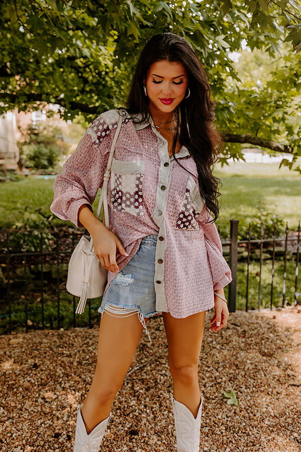 Lush And Lovely Knit Button Up Image - 1