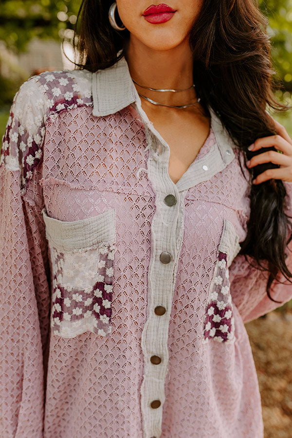 Lush And Lovely Knit Button Up Image - 2