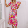 Glimmer Of Hope Floral Wrap Dress Image - 1