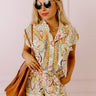 Front Porch Swing Linen-Blend Romper Image - 1
