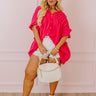 Divine Downtime Button Up in Hot Pink Curves Image - 1