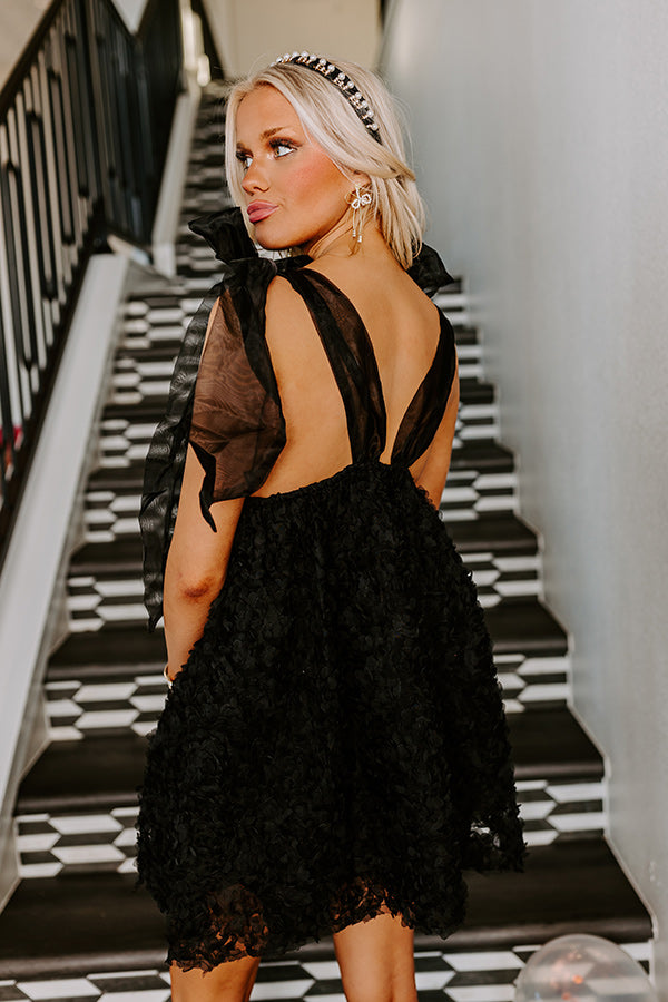 Lost In Your Eyes Mini Dress In Black Image - 3