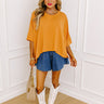 One Way Ticket Shift Top in Rust Image - 1