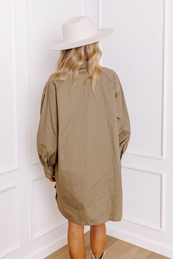 Major Icon Tunic Dress In Sage Image - 4