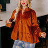Sonoma Sways Shift Top in Rust Curves Image - 1