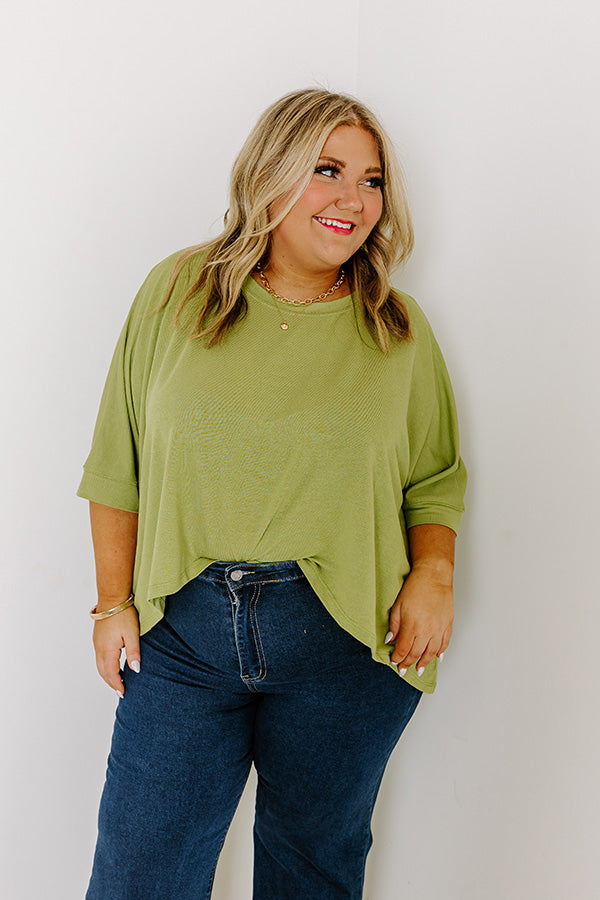 One Way Ticket Shift Top in Lime Punch Curves Image - 2