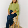 One Way Ticket Shift Top in Lime Punch Curves Image - 1