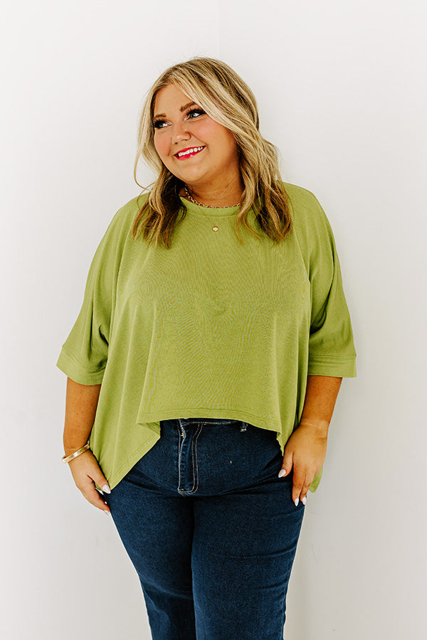One Way Ticket Shift Top in Lime Punch Curves Image - 4