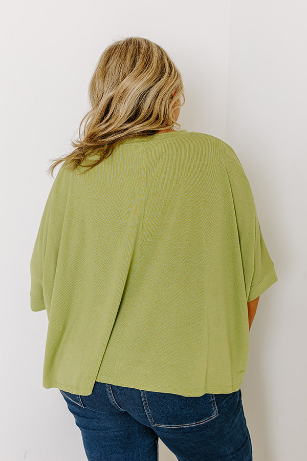 One Way Ticket Shift Top in Lime Punch Curves Image - 3
