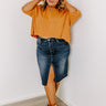 One Way Ticket Shift Top in Rust Curves Image - 1