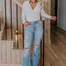 The Torra High Waist Distressed Flare Image - 1