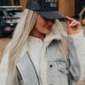 Cowboy Hat Embroidered Trucker Hat Image - 1