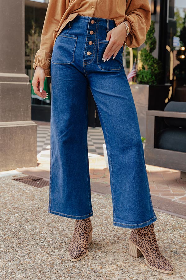 The Adele High Waist Jean In Dark Wash Image - 1