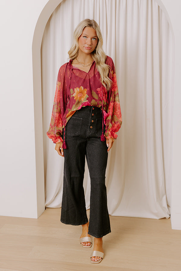 The Adele High Waist Jean In Black Image - 1