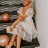 Endearing Romance Embroidered Mini Dress In Cream Image - 1