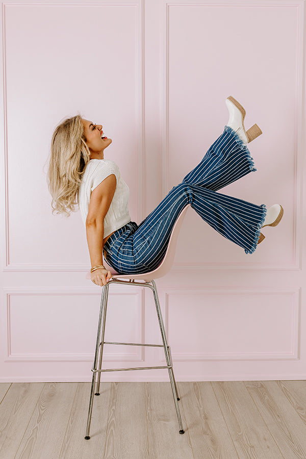 The Stevie High Waist Stripe Flare Image - 3