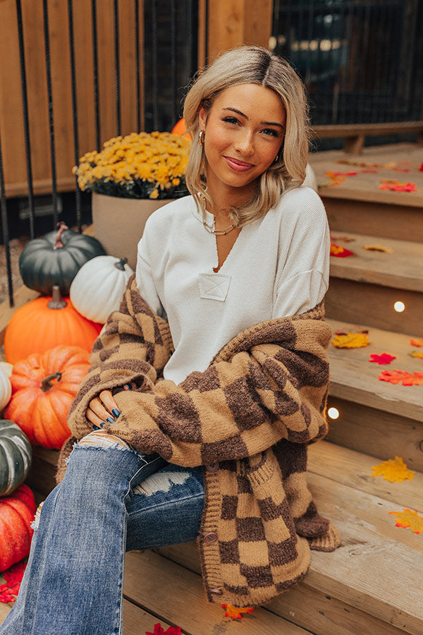 Always There For You Knit Top In Ivory Image - 1