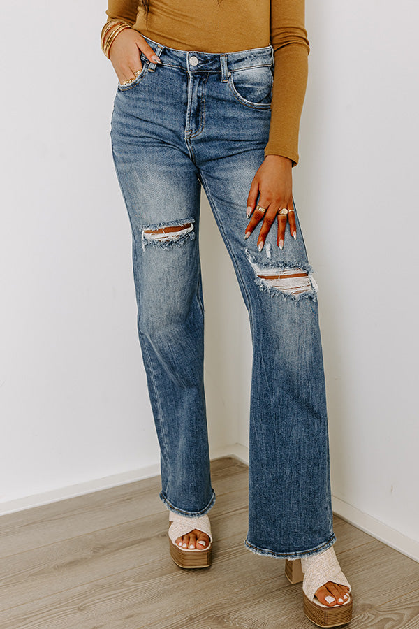 Risen Miranda High Waist Straight Leg Jean Image - 2