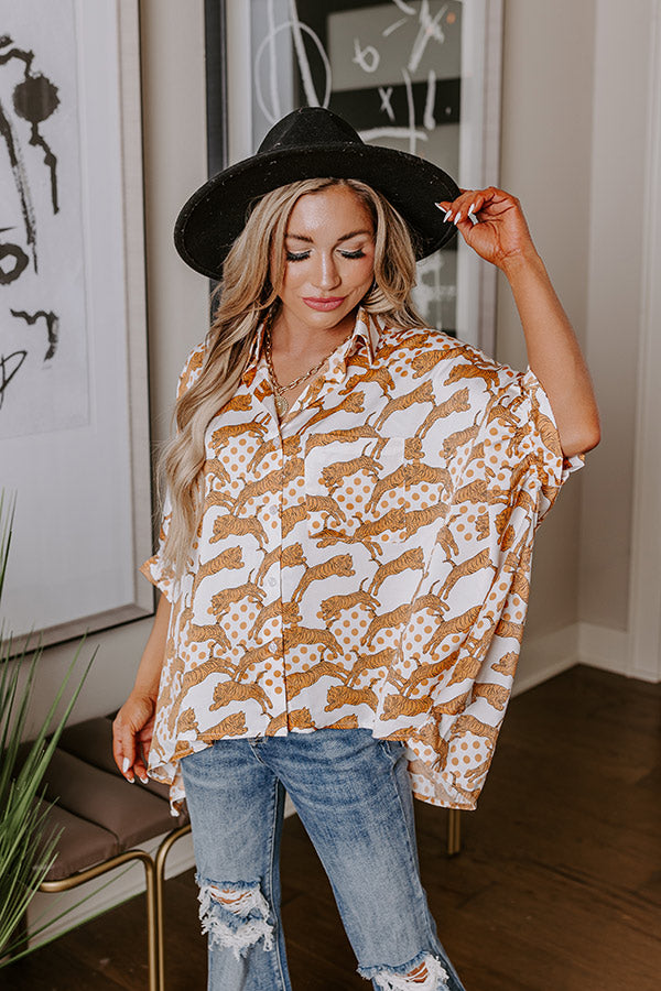 Fiercely In Love Oversized Button Up Image - 1
