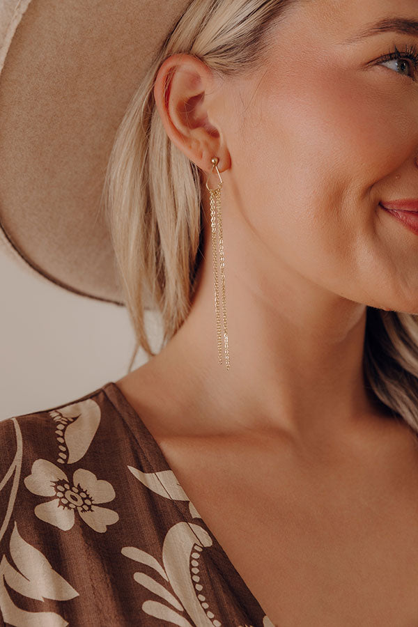Lost In Your Eyes Earrings In Gold Image - 1