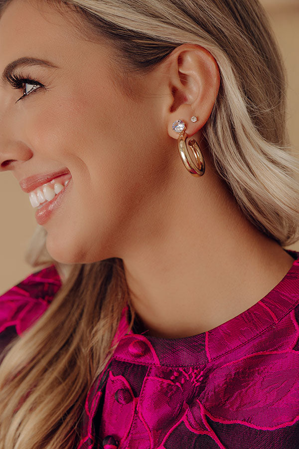 Cocktail Club Hoop Earrings