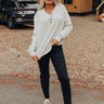 First Thing Waffle Knit Top In Ivory Image - 1