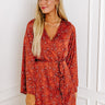 London Landscape Floral Wrap Dress Image - 1