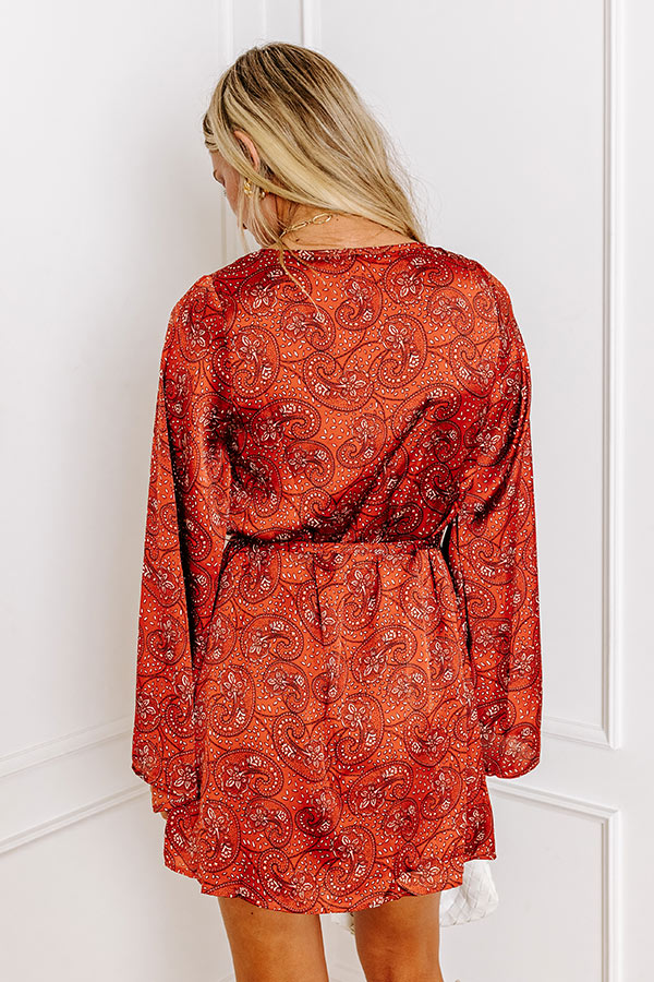 London Landscape Floral Wrap Dress Image - 5