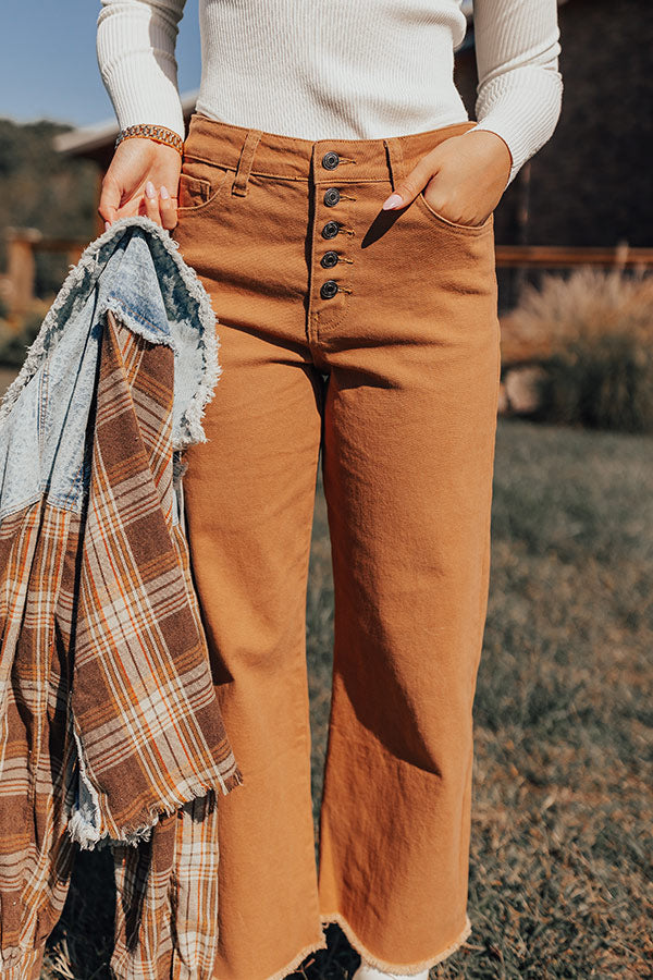 The McKenzie High Waist Jean In Camel Image - 4