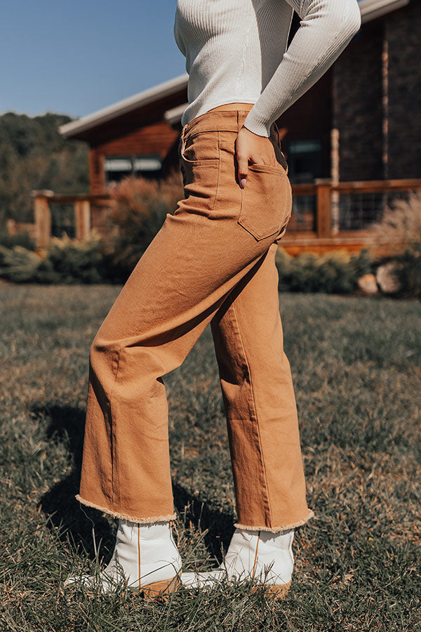 The McKenzie High Waist Jean In Camel Image - 3