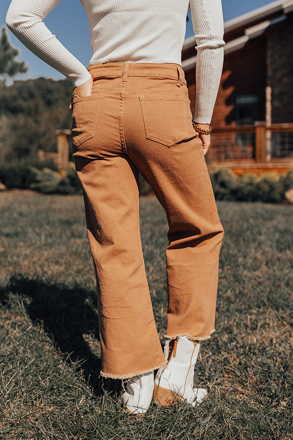 The McKenzie High Waist Jean In Camel Image - 5