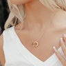Composed Charm Necklace In Gold Image - 1