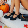 The Alaia Nubuck Heel In Black Image - 1